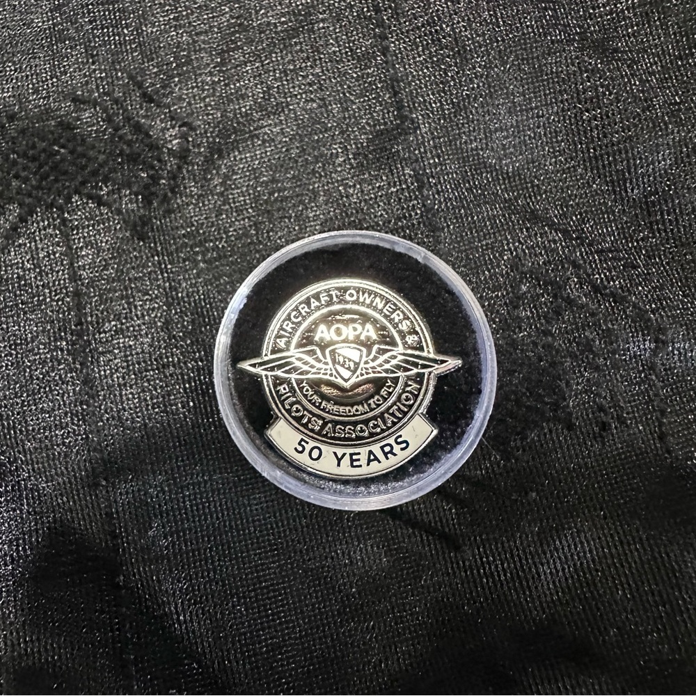 AOPA 50 Years Commemorative Pin